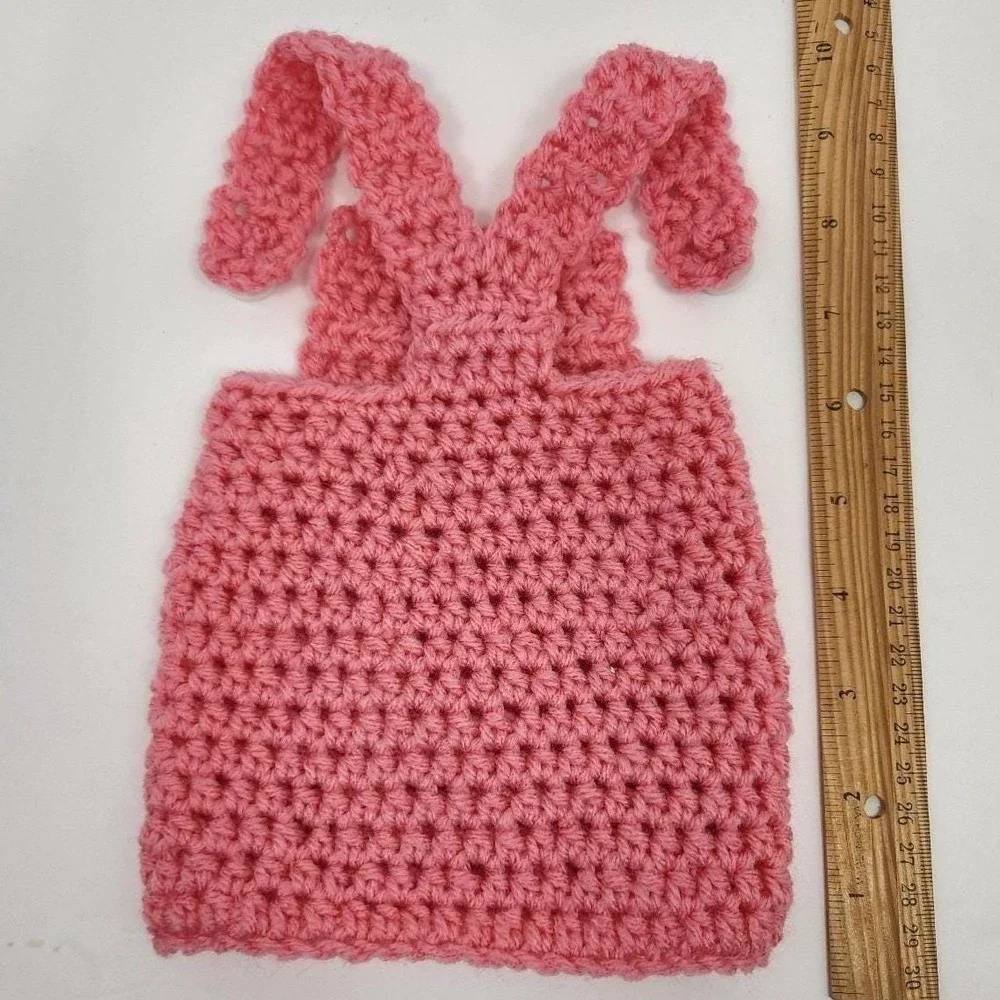 Crochet jumper dress for 18